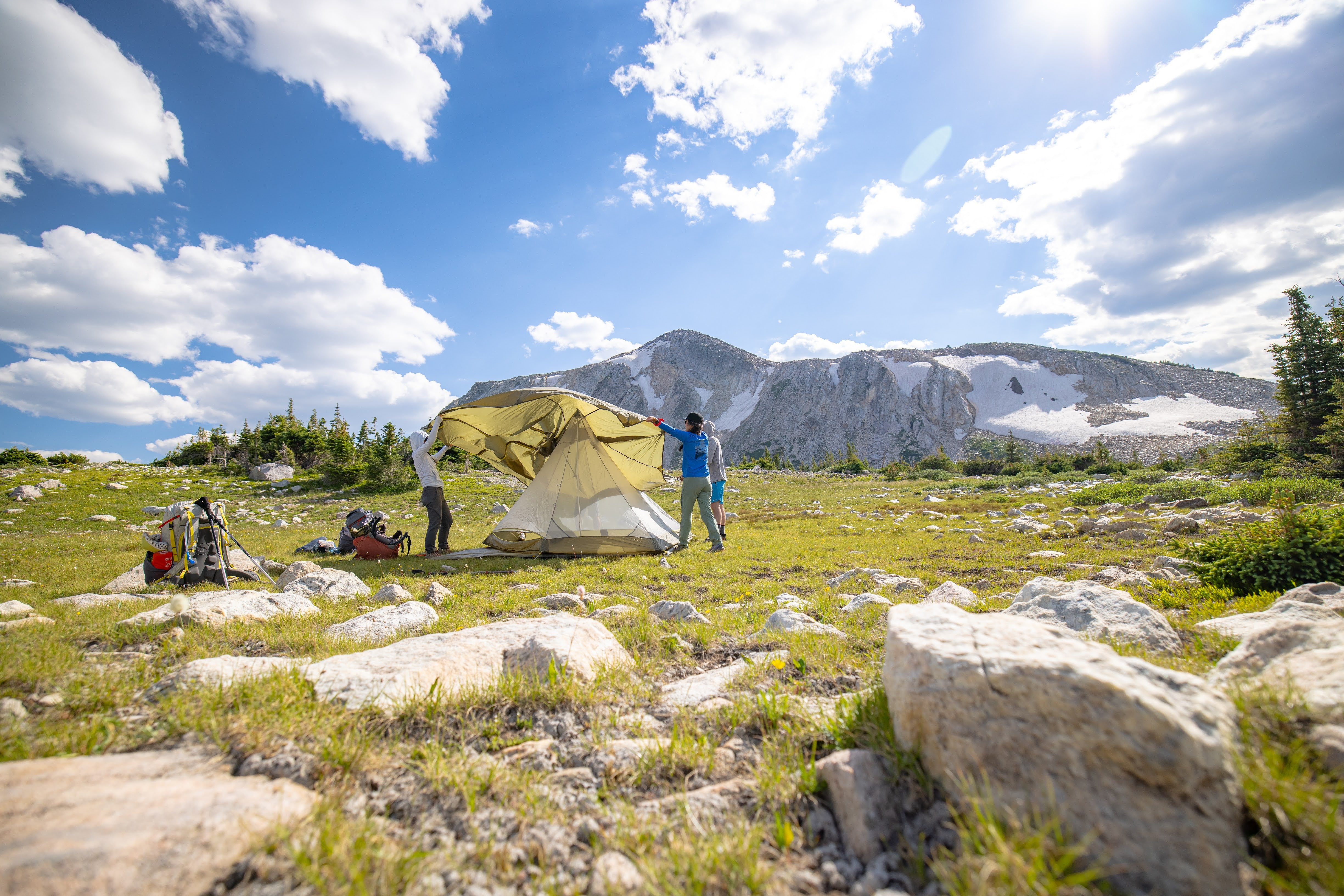 Backpacking With A Glod Camp 