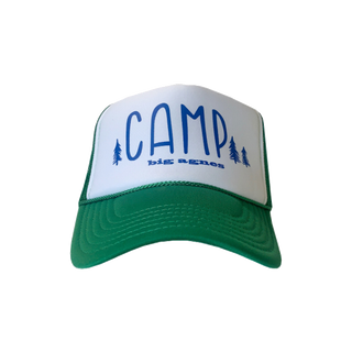 Camp Trucker Hat - White/Kelly Green