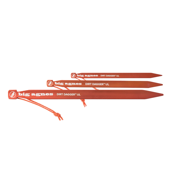 Dirt Dagger UL Tent Stakes Pack of 6 Side By Side