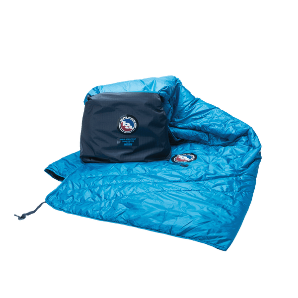 Insulated Tent Comforter Half Way Stuffed In Its Sack